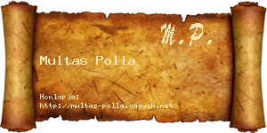 Multas Polla névjegykártya